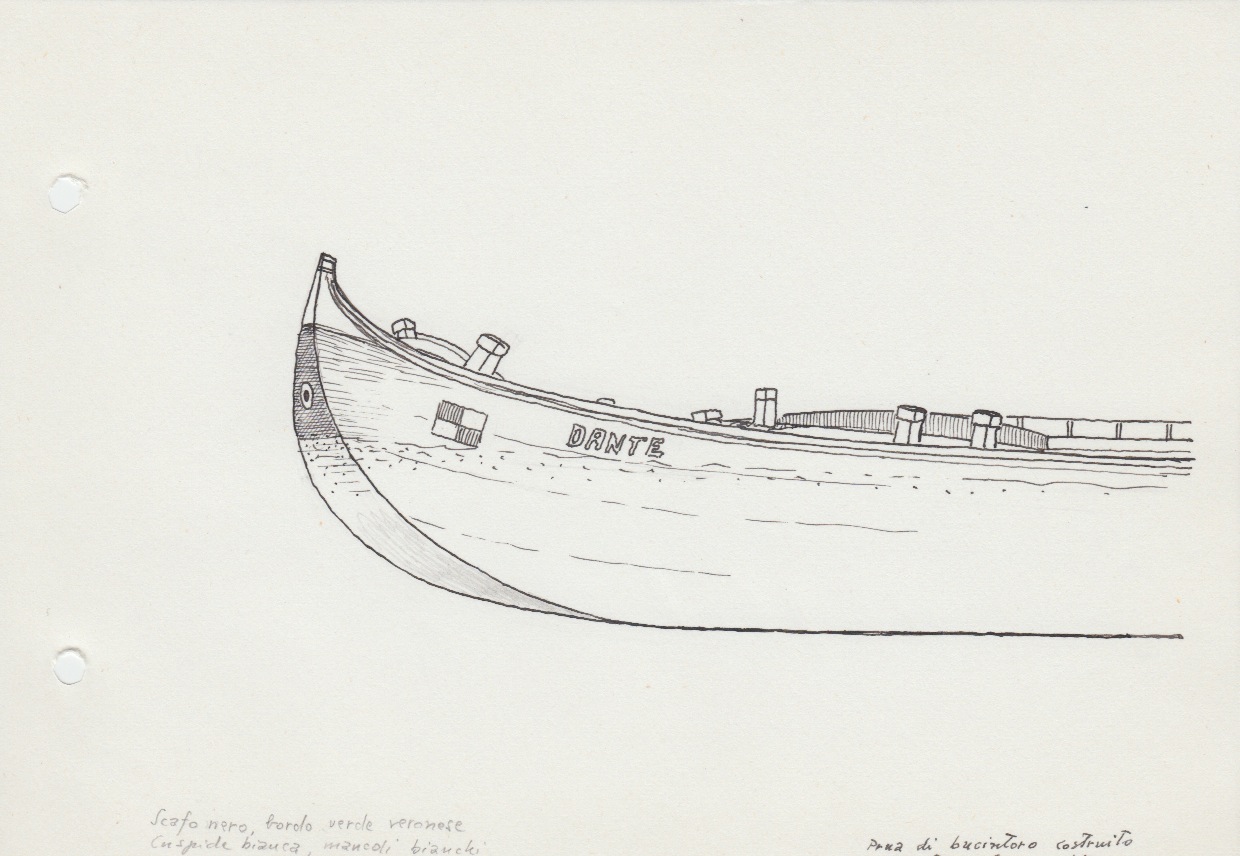 053 Prua di bucintoro costruito a Boretto negli anni '50